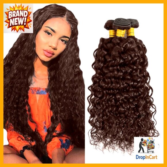 Brazilian Virgin Hair Extensions Water Wave Bundles Unprocessed Soft Weave main image 6